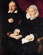 Cornelis de Vos Portrait of Elisabeth Mertens and Her Late Husband Sweden oil painting artist